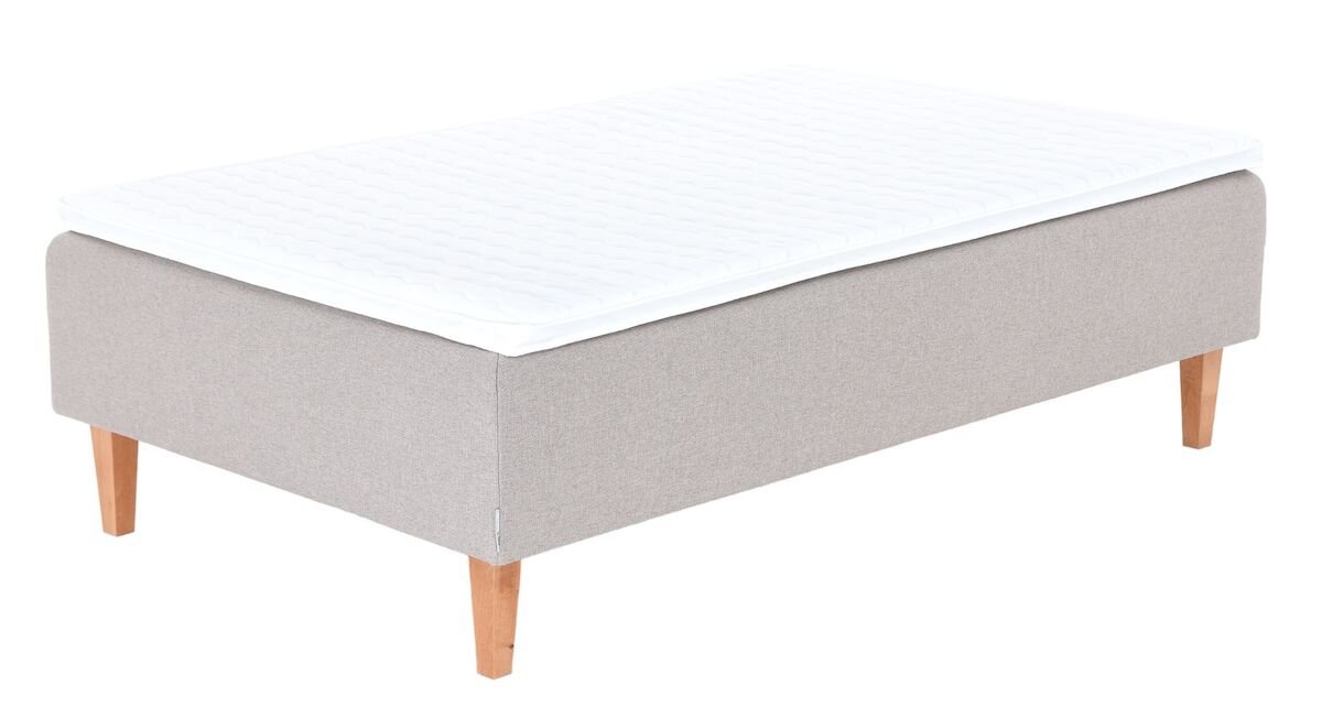 Unia Ergo runkopatjasänky 140 cm hiekka, Unia Ergo pp, jalat 23 cm