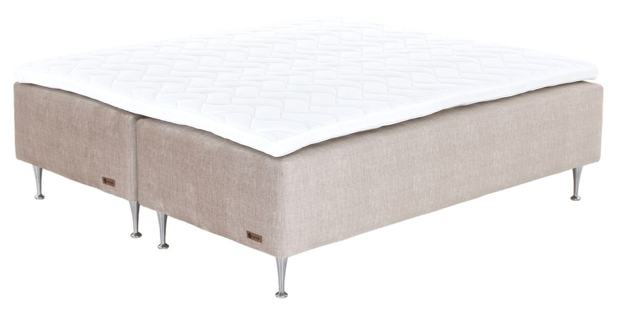 Unia Platina runkopatjasänky 180 M/XL Stylex, shampanja jalat, beige Vogue 02