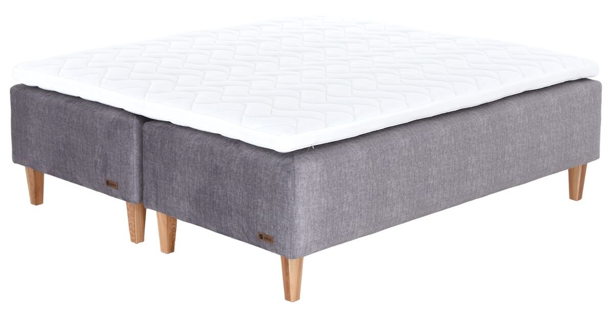 Unia Platina runkopatjasänky 160 L/XL ergo, tammi jalat, harmaa Vogue 14