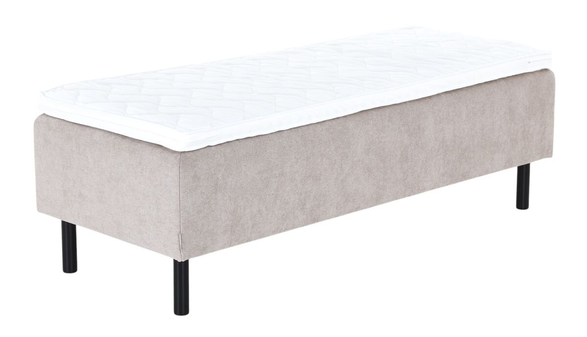 Unia Kulta runkopatjasänky 90x200 XL beige, Unia Pronssi 5cm, Pyöreä musta 23c