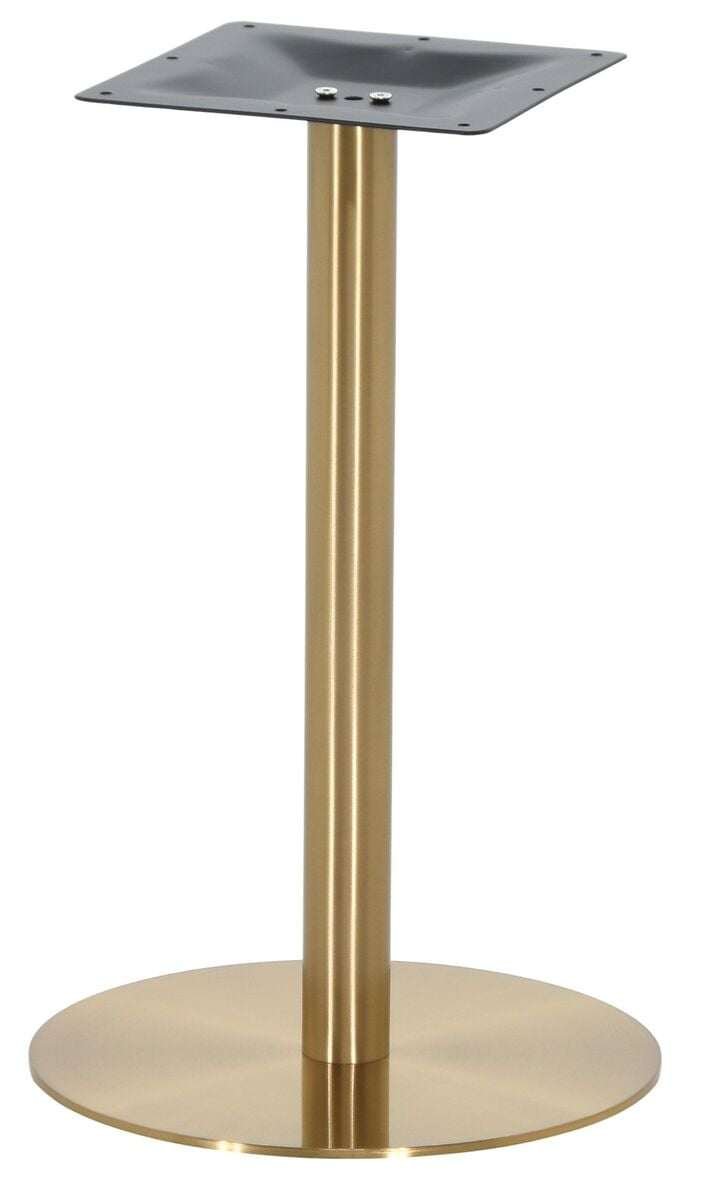 Cafe pöydän jalka 45cm pyöreä harjattu messinki