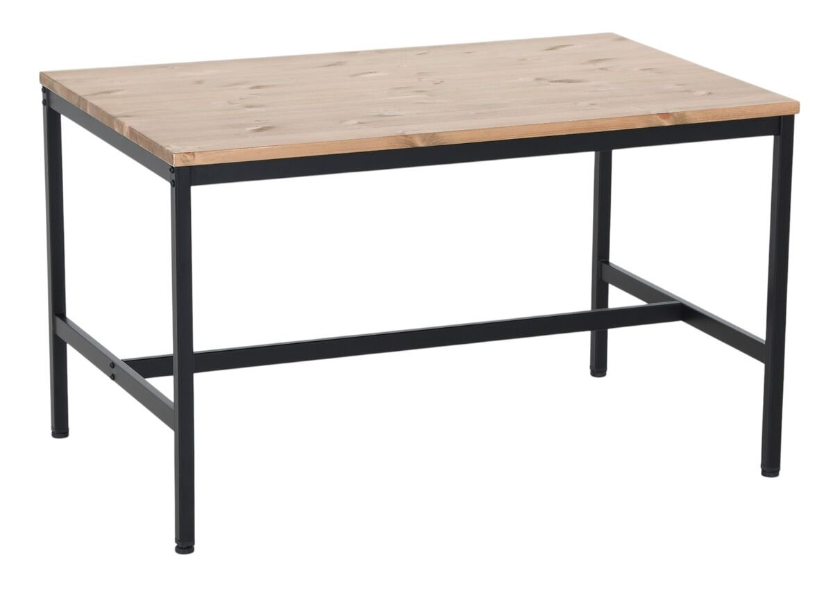 Have ruokapöytä 125x80 cm antiikkipetsattu/musta