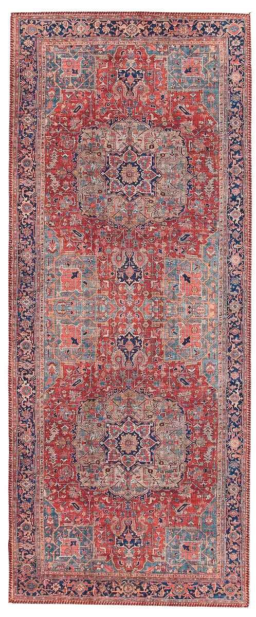 Kashmar matto 80x200 cm punainen/beige