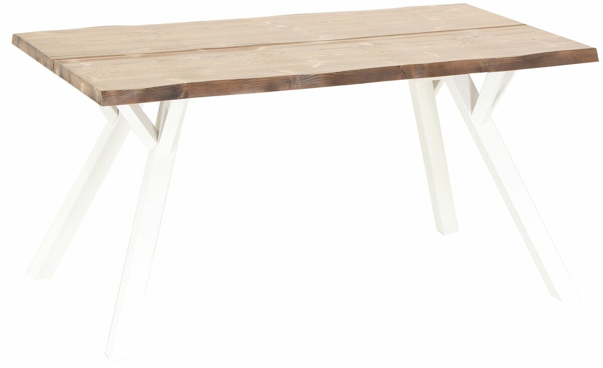 Lana lankkupöytä 150x88 cm antiikkipetsattu/valkoinen