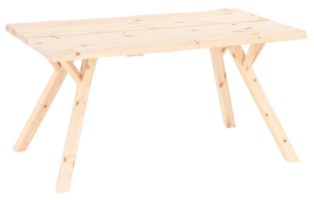 Lana lankkupöytä 150x88 cm puuvalmis