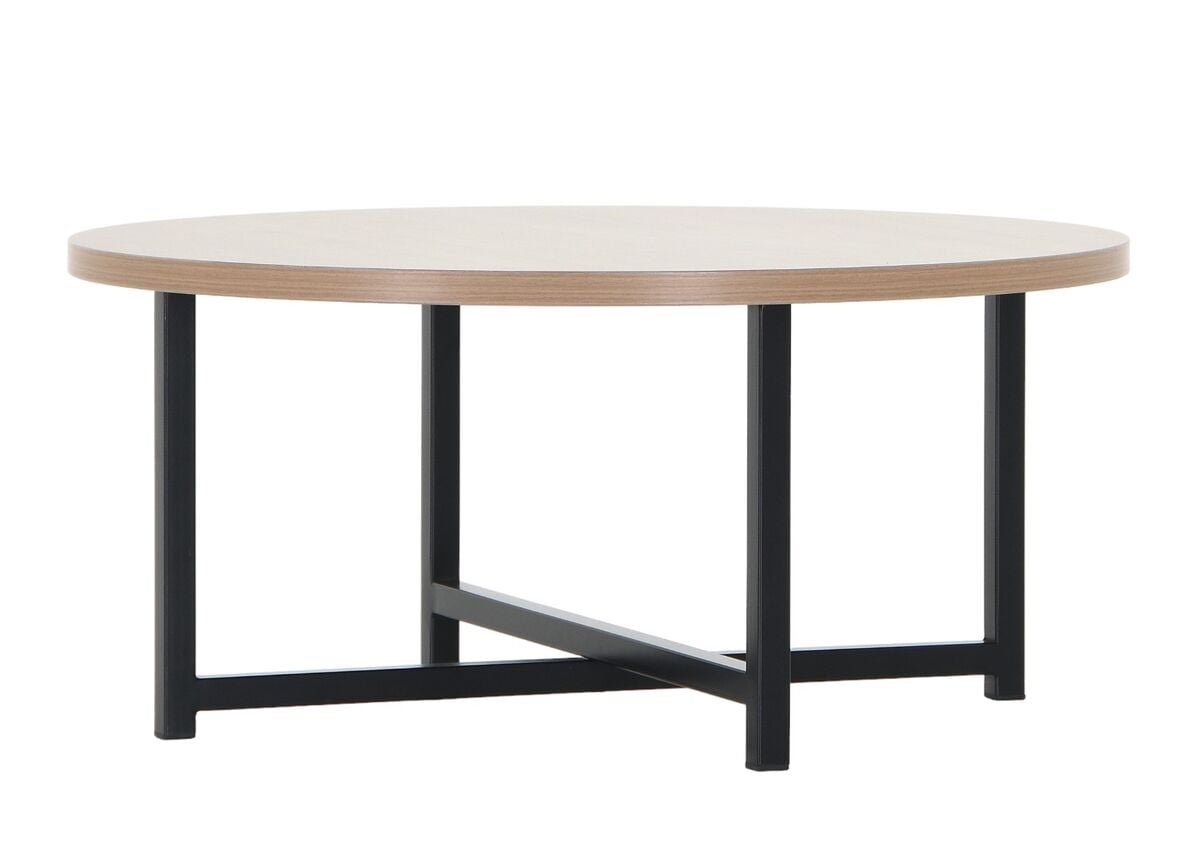 Rakel sohvapöytä Ø80 cm moccatammi/musta