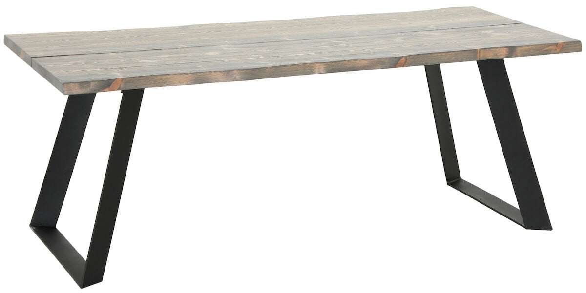 Triangel lankkupöytä 200x88 cm savunharmaa/musta