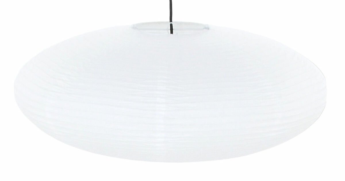 Ufo riisipaperi lampunvarjostin Ø60 cm valkoinen