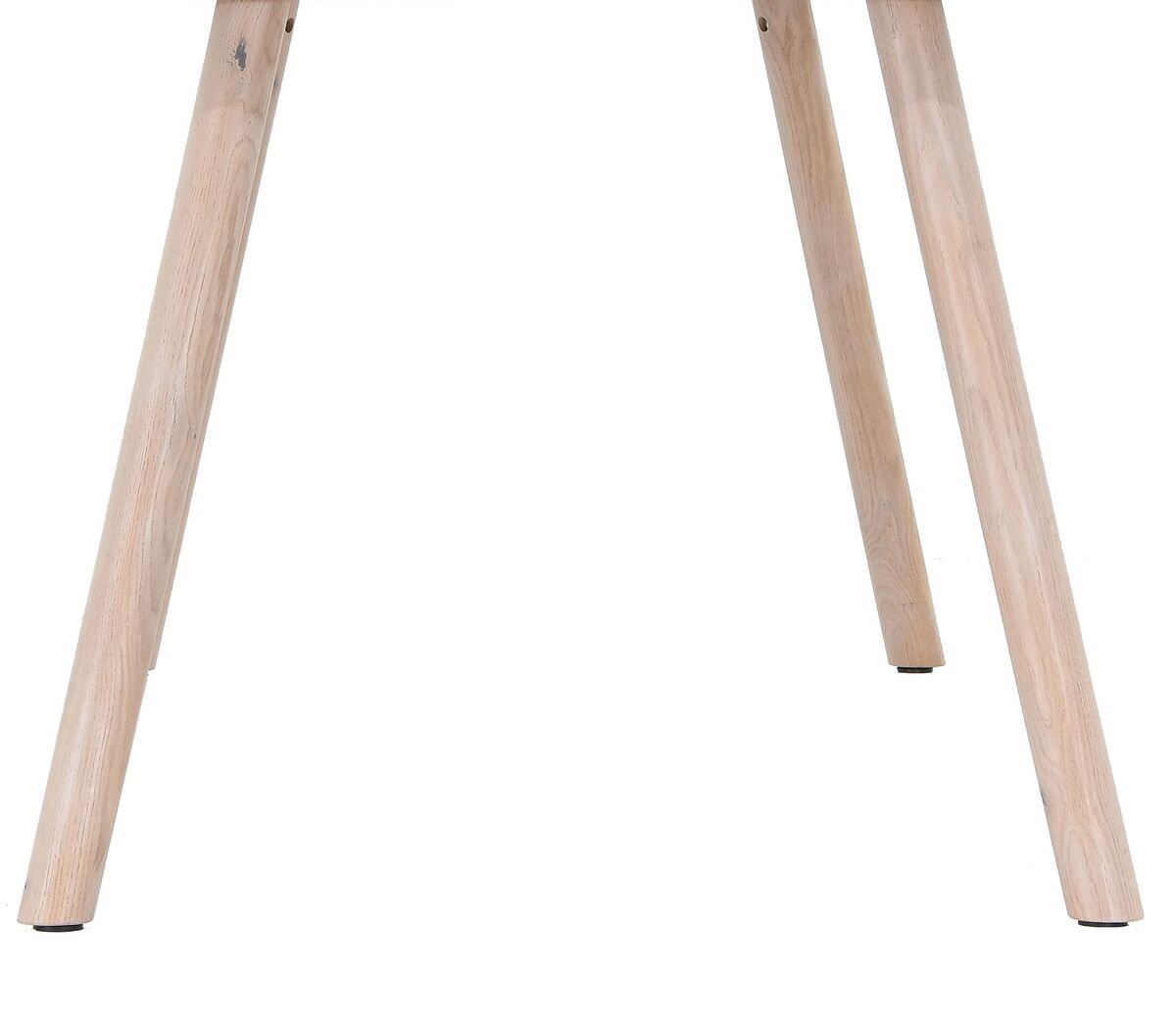 Ruokapöydän pyöreät jalat valkolakattu tammi, asiakaspalautus