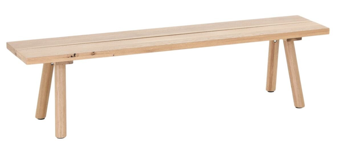 Veini tammi penkki 170x35,5 cm lakattu tammi