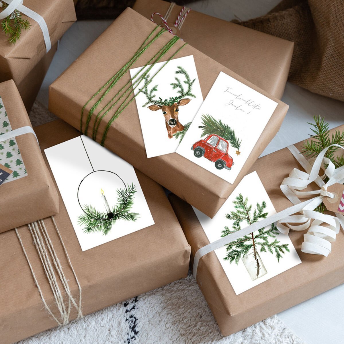 Kaverini joulukortit 20 kpl paketti