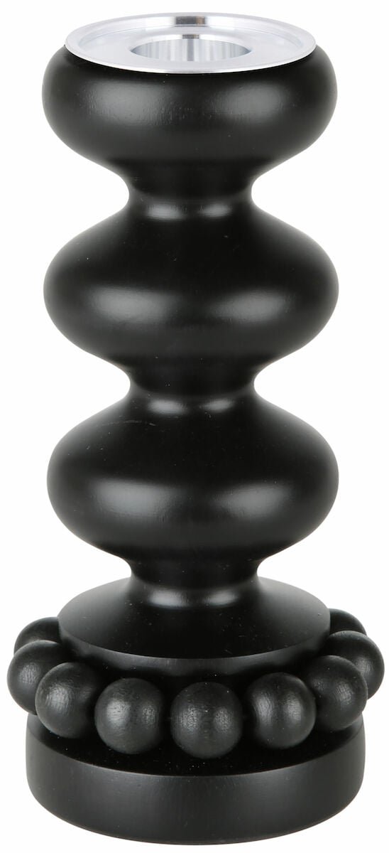 Aarikka Linna kynttilänjalka 15 cm musta