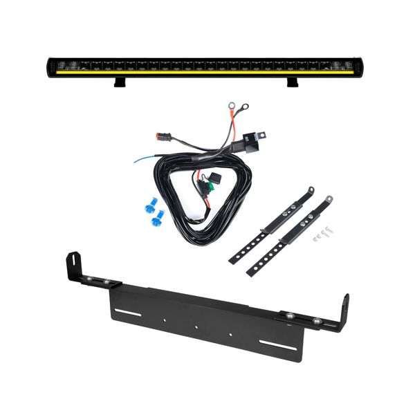 Lisävalo Strands Siberia XP SRC 22 - kaareva / 56 cm / 107W / Off-road, 1 kpl - Täydellinen setti uppoasennustelineellä