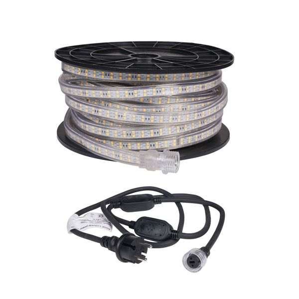 LED-nauha / Työvalo AGGE 230V - 1500 lm/m, 20 m, Nauha virtajohdolla (3000K)