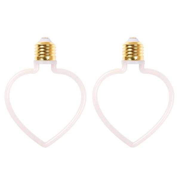 LED-lamppu AGGE Carnival E27, 4W, Heart, 2 kpl
