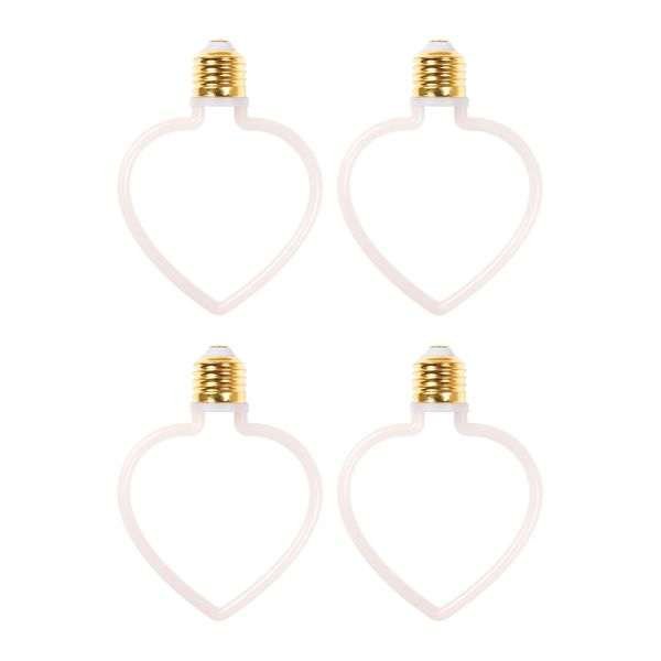 LED-lamppu AGGE Carnival E27, 4W, Heart, 4 kpl