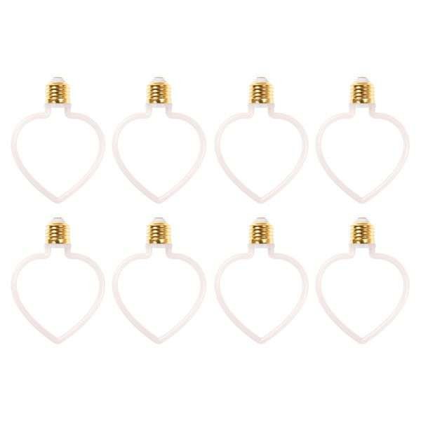 LED-lamppu AGGE Carnival E27, 4W, Heart, 8 kpl