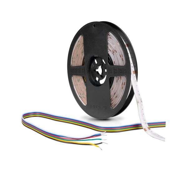 LED-nauha AGGE COB 24V RGB+CCT - 16W/m / 2700-6500K / IP20/IP65, 500 cm / IP65 (kosteat tilat)