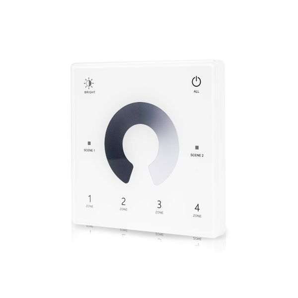 LED-nauhan kaukosäädin AGGE Dimming Wall Mount Touch Panel 4-zones, RF 2.4 GHz, Pelkkä kaukosäädin