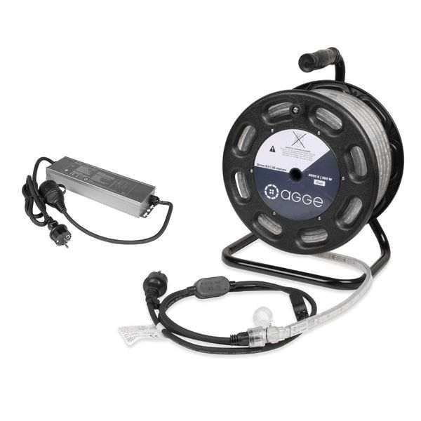 LED-nauha AGGE Dual 230V - 1500 lm/m, 25 m - Kela, Nauha virtajohdolla + Emergency PowerBank