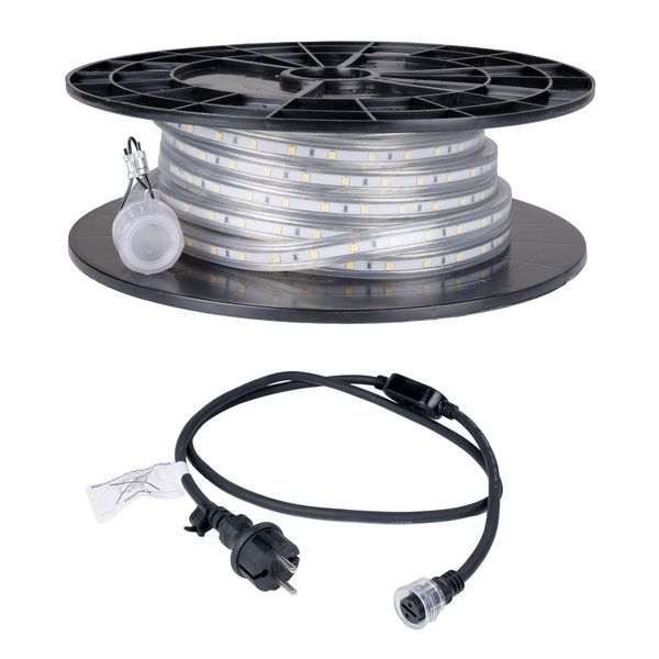 LED-nauha / Työvalo AGGE Lite 230V - 400 lm/m, 10 m, Nauha virtajohdolla (3000K)