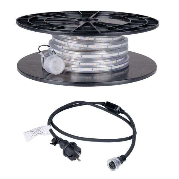 LED-nauha / Työvalo AGGE Lite 230V - 400 lm/m, 5 m, Nauha virtajohdolla (4000K)