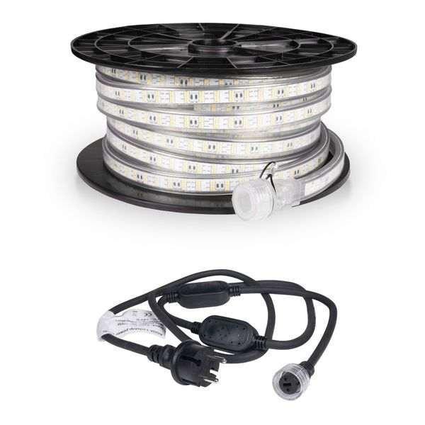 LED-nauha / Työvalo AGGE 230V - 1500 lm/m, 15 m, Nauha virtajohdolla