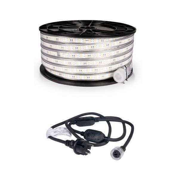 LED-nauha / Työvalo AGGE 230V - 1500 lm/m, 25 m, Nauha virtajohdolla