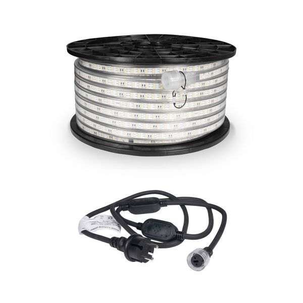 LED-nauha / Työvalo AGGE 230V - 1500 lm/m, 50 m, Nauha virtajohdolla