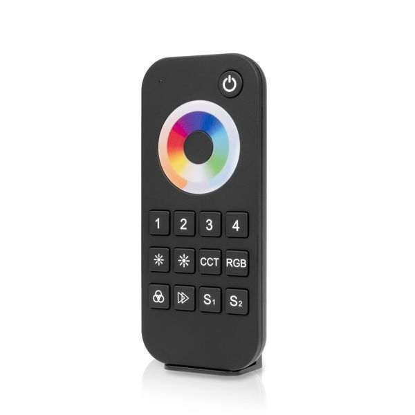 LED-nauhan kaukosäädin AGGE RGB+CCT Touch Wheel, RF 2.4 GHz, Pelkkä kaukosäädin