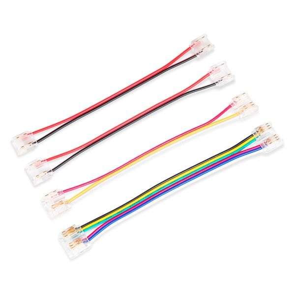 LED-nauhan jatkoliitin AGGE Strip to Strip, 10cm, Yksivärisille 8 mm nauhoille