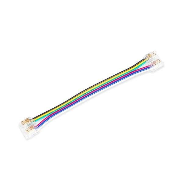 LED-nauhan jatkoliitin AGGE Strip to Strip, 10cm, RGB+CCT-nauhoille