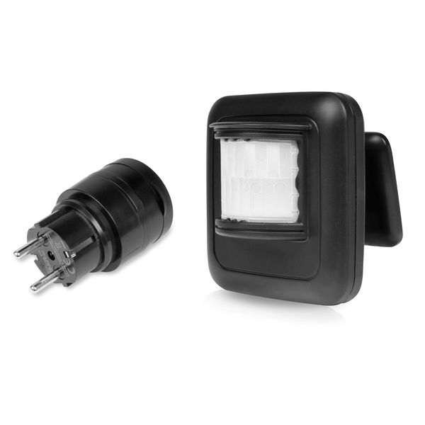 Langaton liiketunnistin AGGE Wireless Motion Sensor, IP44, Liiketunnistin + Kauko-ohjattava pistorasia