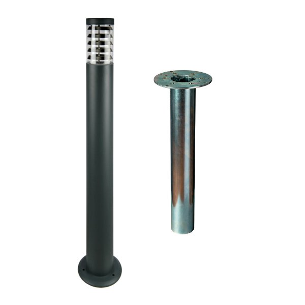 Pihavalo Airam Park P, E27, Valaisin (harmaa) + maatukisovite