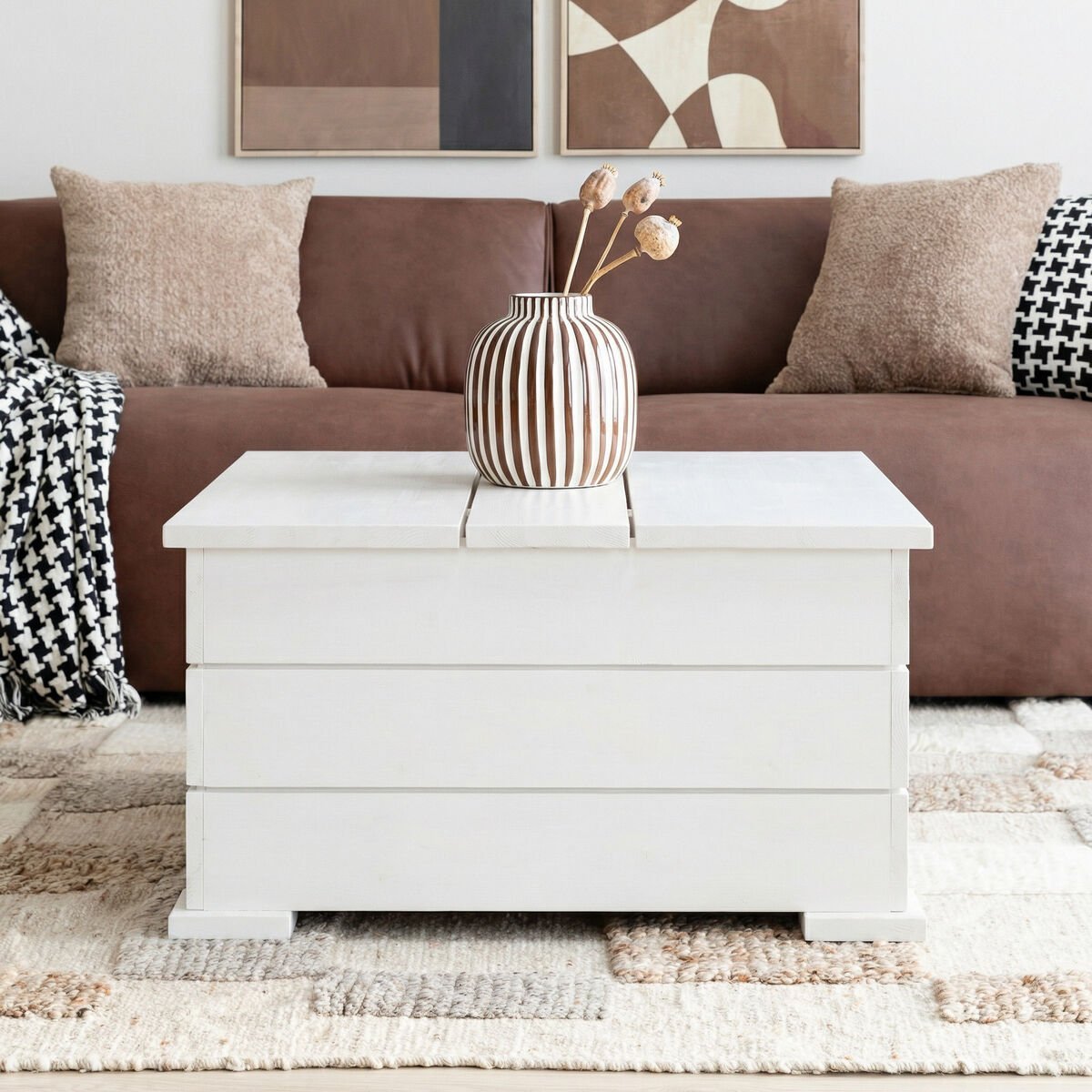 Airisto arkkupöytä 80x80 cm valkoinen