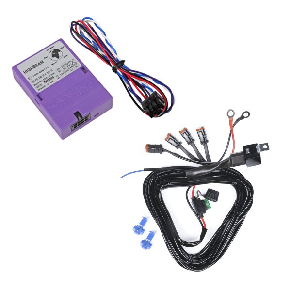 CAN-väylä kytkentärele lisävaloille, 12V, Can-rele + relejohtosarja 1-4 valolle