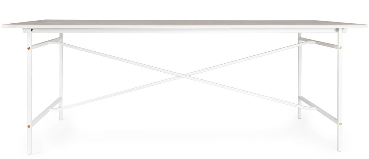 Cliff ruokapöytä 200x95 cm valkoinen