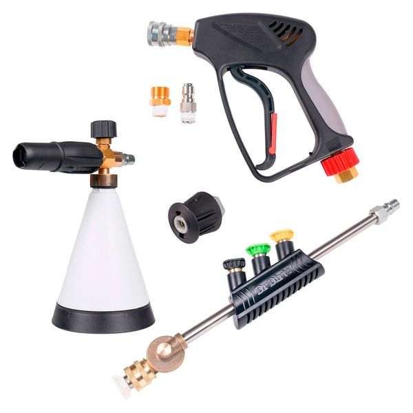 Painepesurin kahva Dr Dirt Pressure Gun G3, SnapLock, Kahva + Tarvikepaketti (Kärcher K -adapterilla)