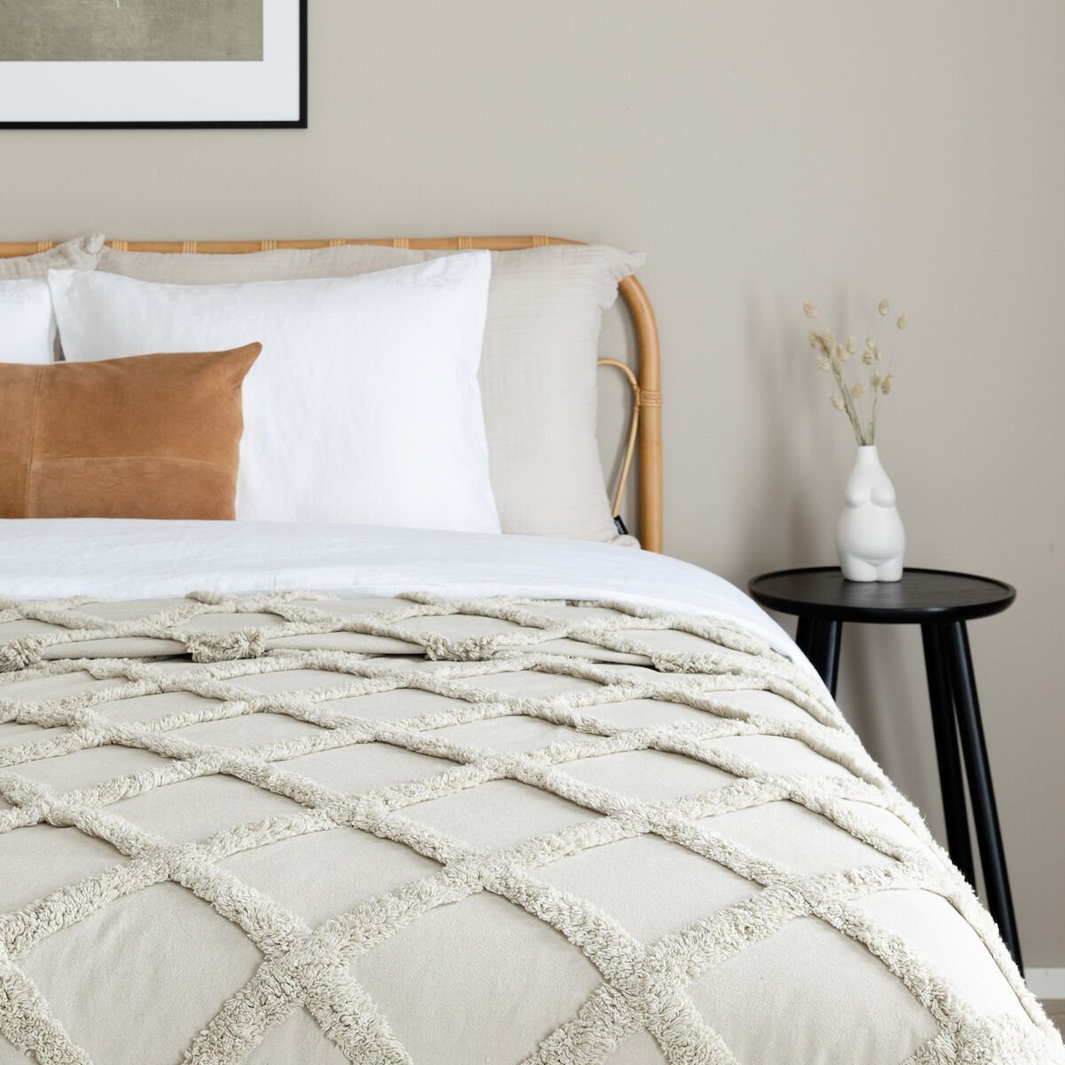 Dyyni päiväpeitto 280x260 cm hiekka