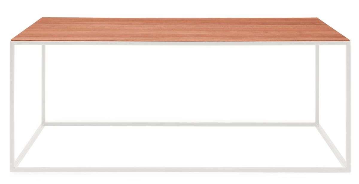 Fellino sohvapöytä 120x60x48 cm valkoinen/pähkinä