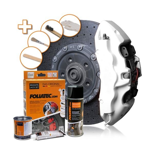 Jarrusatulan maalaussetti Foliatec, Pure White