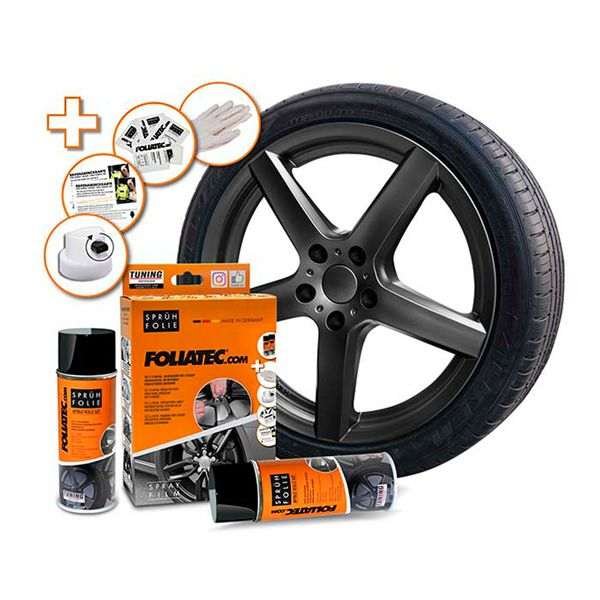 Kumimaalisetti Foliatec Spray Film Set, Anthracite Metallic