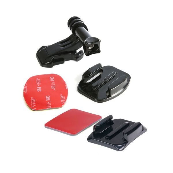 Kiinnike J-Mount, Gopro-yhteensopiva, J-Mount tasaisella ja kaarevalla kiinnikkeellä