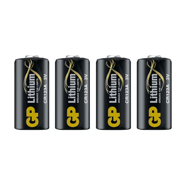 CR123A-paristo GP Lithium, 4 kpl