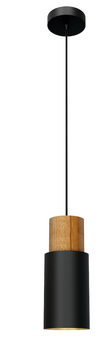 Grönlund LOG riippuvalaisin Ø 10 cm puu/musta