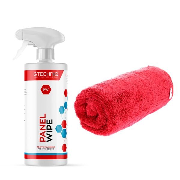 Viimeistelypuhdistusaine Gtechniq Panel Wipe, 500 ml + Liina