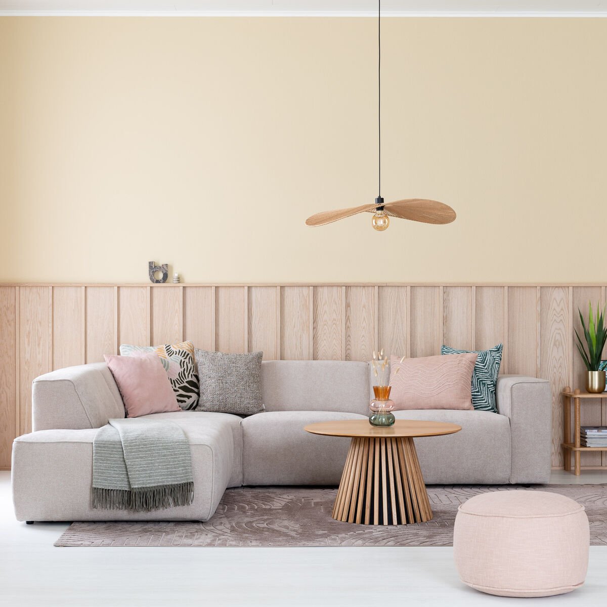 Hali avokulmasohva vasen Storm 06 beige