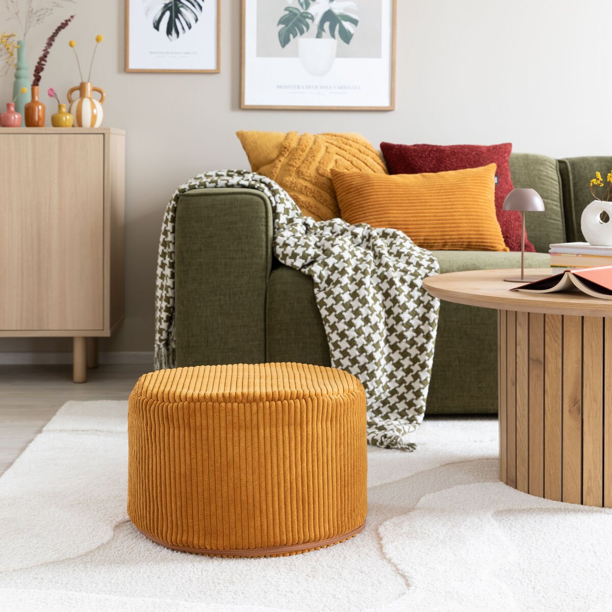 Hilla pyöreä rahi Ø45 cm hunaja