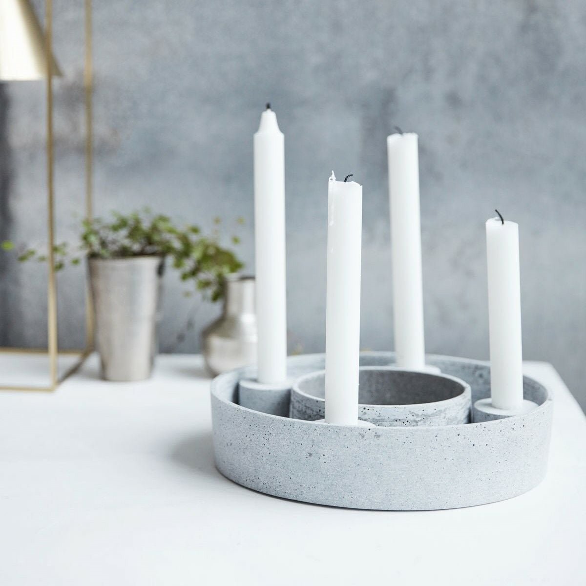 House Doctor Ring kynttiläteline harmaa