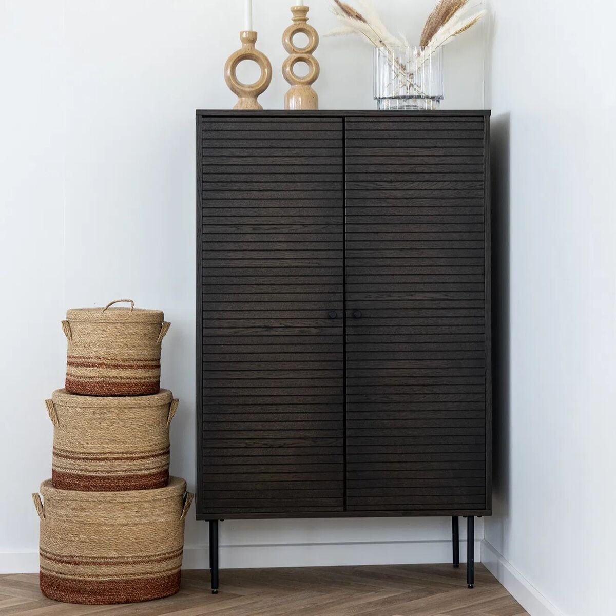 House Nordic Kyoto kaappi 80x40x130 cm savutammi